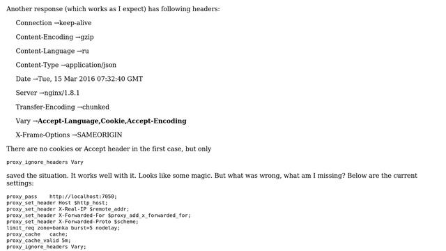 DevOps & SysAdmins: nginx 1.8.1 is not caching with Vary Accept header смотреть онлайн