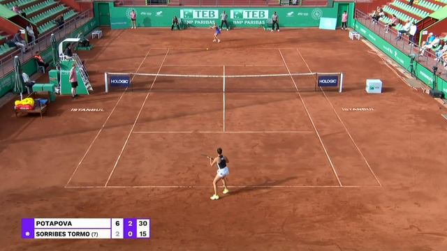 #TennisChampİstanbul - Çeyrek Final - Anastasia Potapova-Sara Sorribes Tormo смотреть онлайн