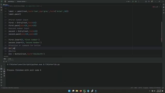 Python Tkinter GUI Tutorial: Building a Simple Sum Calculator for Beginners! ??➕ смотреть онлайн