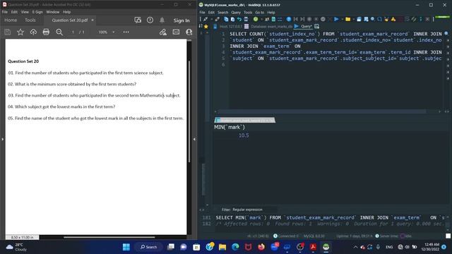 Data Base Task 20 |Use SQL Functions | 1st Year | Java Institute| Sadil Manvidu смотреть онлайн