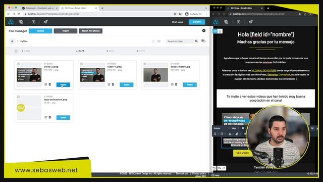 Plantilla de correo electrónico HTML y CSS sin necesidad de saber código - beefree.io tutorial смотреть онлайн