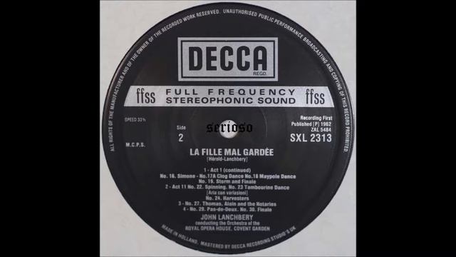 erdinand Herold, La Fille Mal Gardee, side 2, John Lanchbery,cond смотреть онлайн