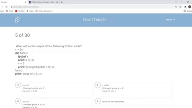 Python | Functions Based MCQ | Term 1 Revision | Computer Science Class 12 смотреть онлайн