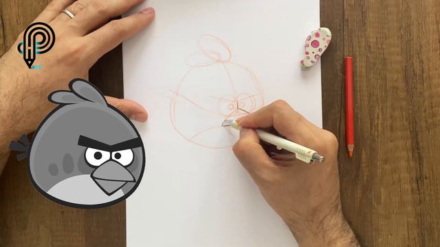 Easy Drawing For Red "Angry Birds" Step By Step смотреть онлайн