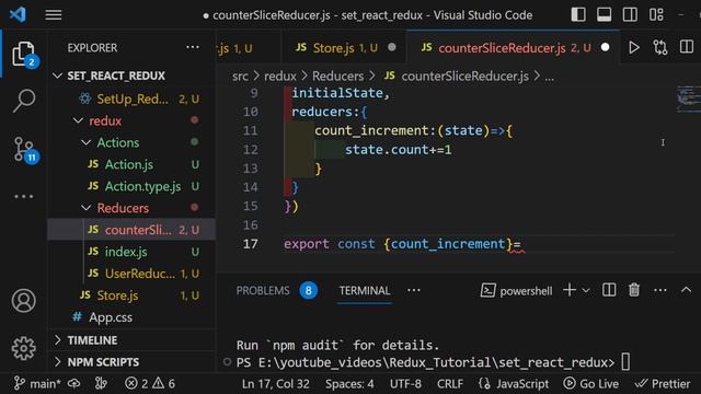 Redux Store SetUp Using ConfigureStore | Difference between CreateStore and ConfigureStore #4. смотреть онлайн