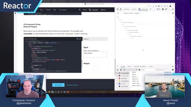 Working with React function components, hooks and state смотреть онлайн