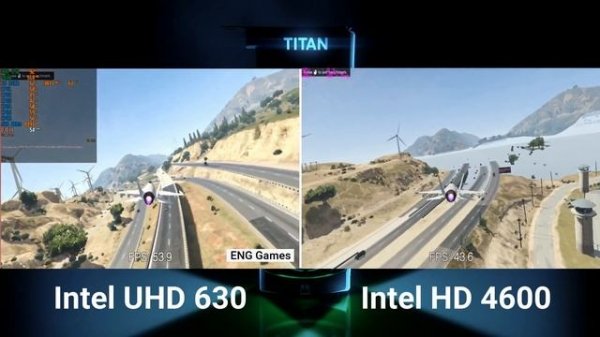 Intel UHD 630 VS Intel HD 4600 GTA V Benchmark