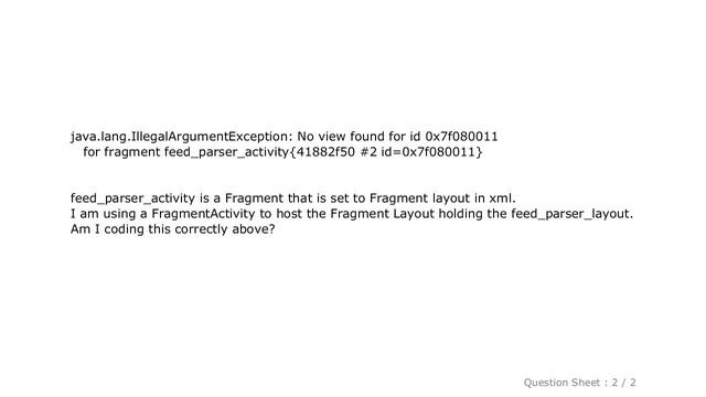 Android : Android Fragment no view found for ID? смотреть онлайн