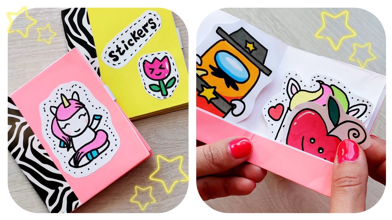 Сделай сам/DIY стикербук для наклеек/блокнот для наклеек своими руками смотреть онлайн