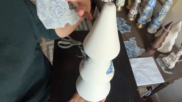 Decoupage Christmas Tree Tutorial