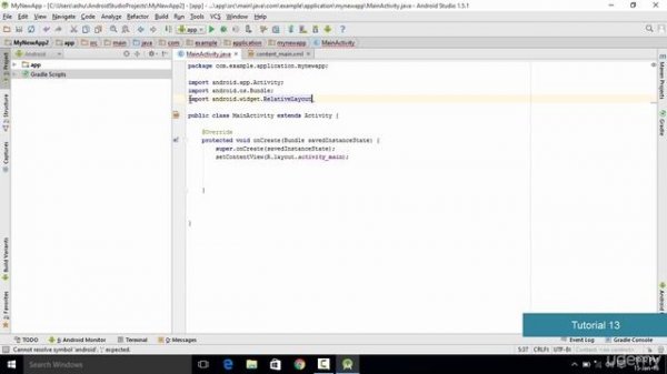 become android developer to build your android application (Interface Using Java)