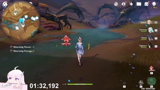 Mourning Flower Locations | Fast and Efficient Farming Route | Kaveh Materials |【Genshin Impact】 смотреть онлайн