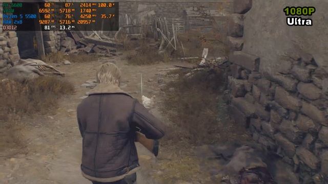 Resident Evil 4 Remake: AMD Ryzen 5 5500 + RX 6600 GDDR6 [Прохождение: Глава первая]