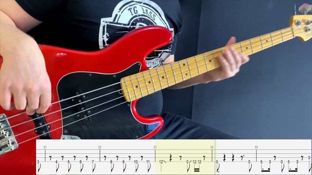 Bruno Mars ft. Mark Ronson - Uptown Funk (bass cover)(play-along with tabs) смотреть онлайн