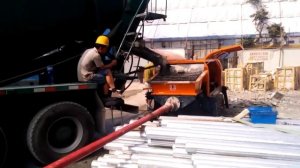 Стационарный бетононасос - принцип работы