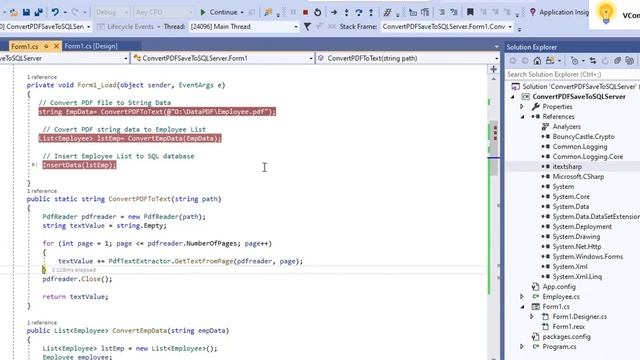 Dot Net Insert PDF Data into SQL server Table смотреть онлайн