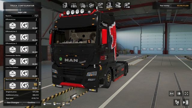Euro Truck Simulator 2 1.46 MAN TGX E6 By Gloover V1.8 & MANTGX E6 CMI Custom Interior Bundle
