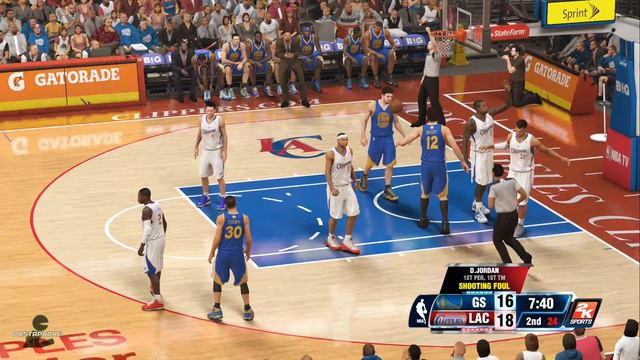 NBA 2K14 (PS4): Warriors at Clippers (CPU vs CPU) смотреть онлайн