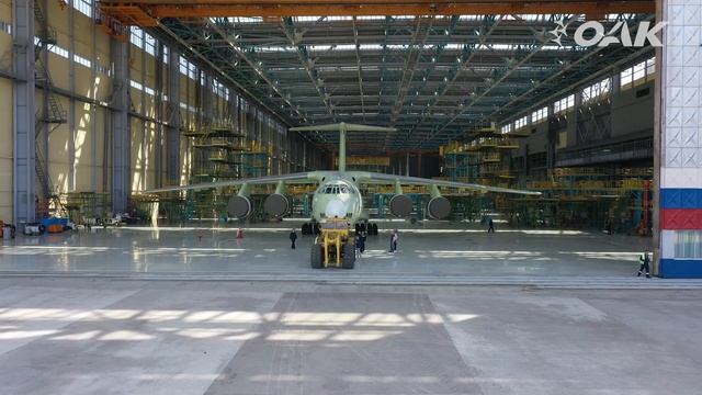 Ил-76МД-90А, собранный на новой поточной линии сборки «Авиастар-СП» смотреть онлайн