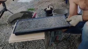 Процесс изготовления садового бордюра без пластификатора, как его делаю я.