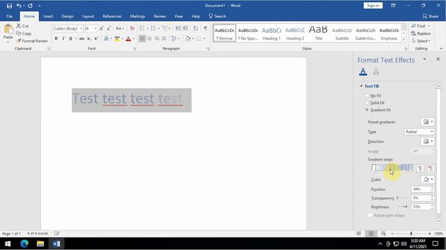 Как да създадем текст тип ДЪГА в Word (rainbow text in word) смотреть онлайн