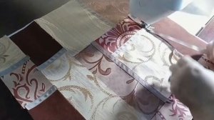 Пэчворк из обрезков тканей /Витражи из шторной ткани/