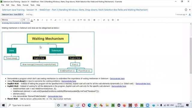 Selenium Java Training - Session 14 - Handling Windows, Alerts, Drop-downs & Waiting Mechanism смотреть онлайн