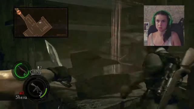 Девушка в Resident Evil 5 Remastered HD ps4 смотреть онлайн
