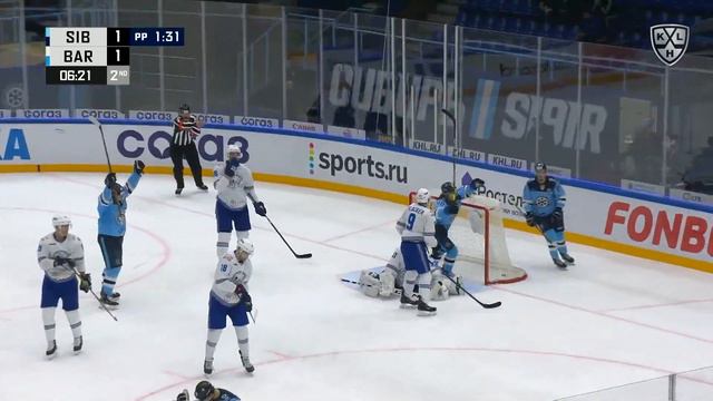 Milovzorov buries one to give Sibir lead смотреть онлайн
