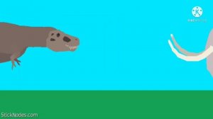 T. rex vs steppe mammoth