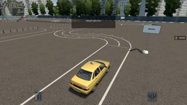 Начал обучение в автошколе...(Прохождение карьеры City Car Driving на клавиатуре_№1)