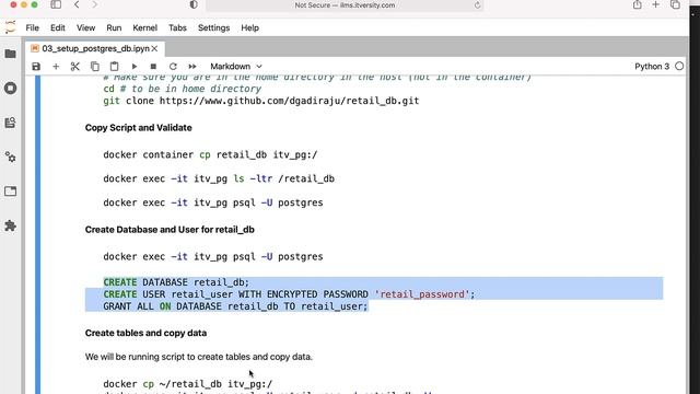 Setup Postgres Database - Execute SQL Scripts смотреть онлайн