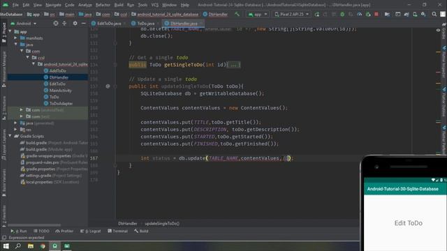 Android Sinhala Tutorial #31 - SQLite Part 08 [Update Data] смотреть онлайн