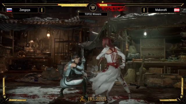 Залезаем в дырку. Zengoys (Kitana) vs MakoraN (Scarlet). Mortal Kombat 11 смотреть онлайн