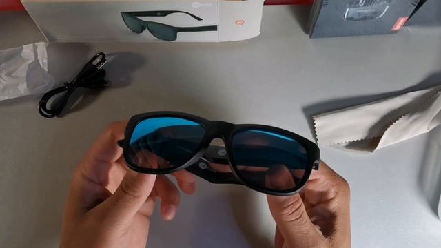 Lenovo : Lecoo C8 Smart Bluetooth 5.0 Sunglasses With Earphone : Polorized Smartglasses