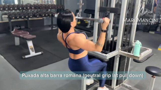 EXERCÍCIO: Puxada Alta Barra Romana (Neutral Grip Lat Pulldown) смотреть онлайн