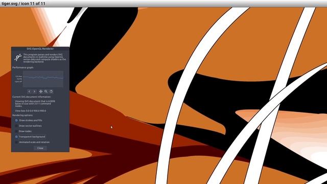 OpenGL SVG renderer quality and performance test. смотреть онлайн