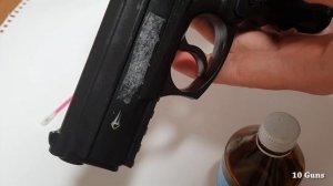 Как стереть надписи с пневматических пистолетов (пластик, металл)