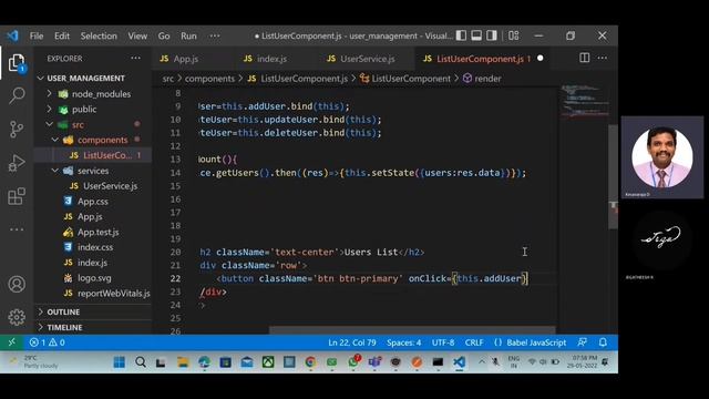 028 React CRUD App Tutorial – How to Build a User Management App in React from Scratch смотреть онлайн