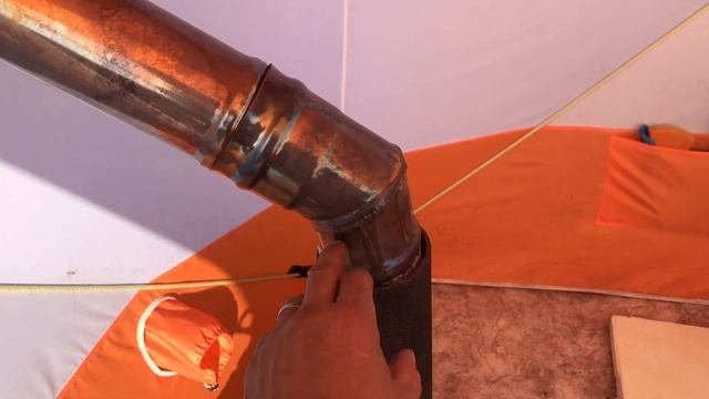 Походная баня из зимней палатки! смотреть онлайн