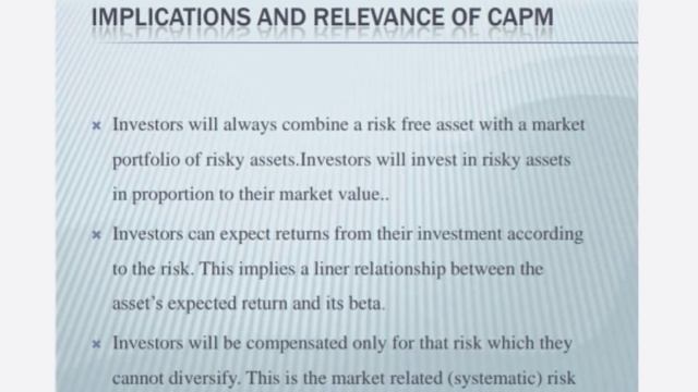 Capital Asset Pricing Model | Assumption of CAPM Model | Notes on Beta | CAPM notes смотреть онлайн