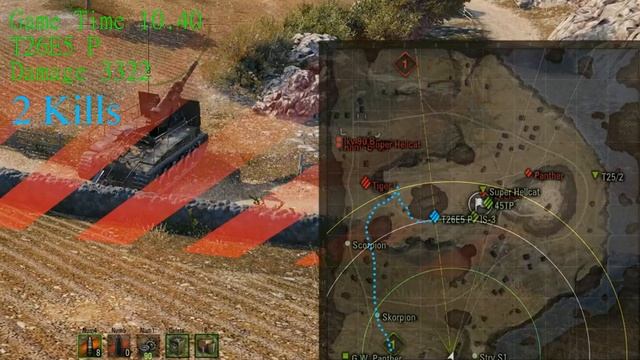 WOT Map Damage Academy T26E5 P Cliff Map Damage 3 322 6 kills смотреть онлайн