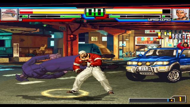 Q VS Yashiro Nanakase Mugen Street Fighter VS KOF смотреть онлайн