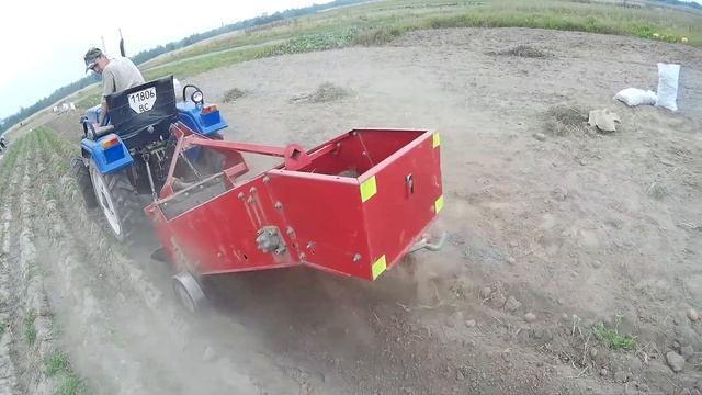 Картоплекопалка польська на мінітраторі Синтай - 244. смотреть онлайн
