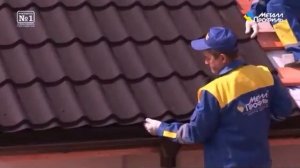 Укладка и крепление листов металлочерепицы