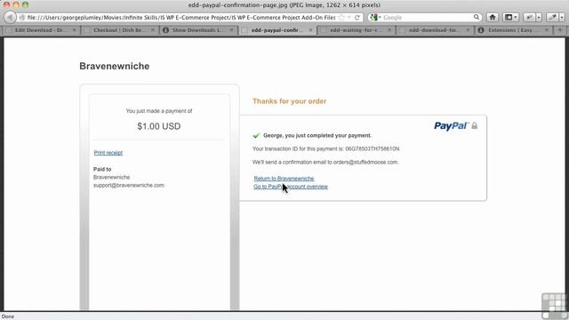 WordPress for E-Commerce - 52/132 - Easy Digital Downloads Checkout And Download Process смотреть онлайн