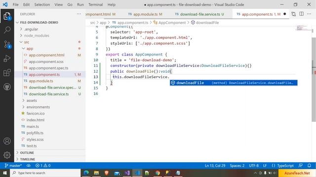 Angular File Download From API | Download File Using Angular смотреть онлайн