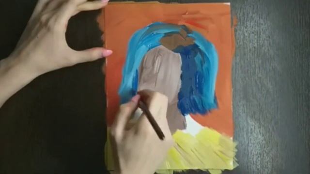 портрет гуашью | рисунок | мастер-класс | красота | творчество смотреть онлайн