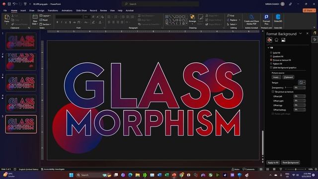 Glass Morphism PowerPoint Tutorial смотреть онлайн