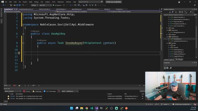 Asp Net Core Tutorial | Middleware - Api Keys - AppSettings | C# | Episode 39 смотреть онлайн